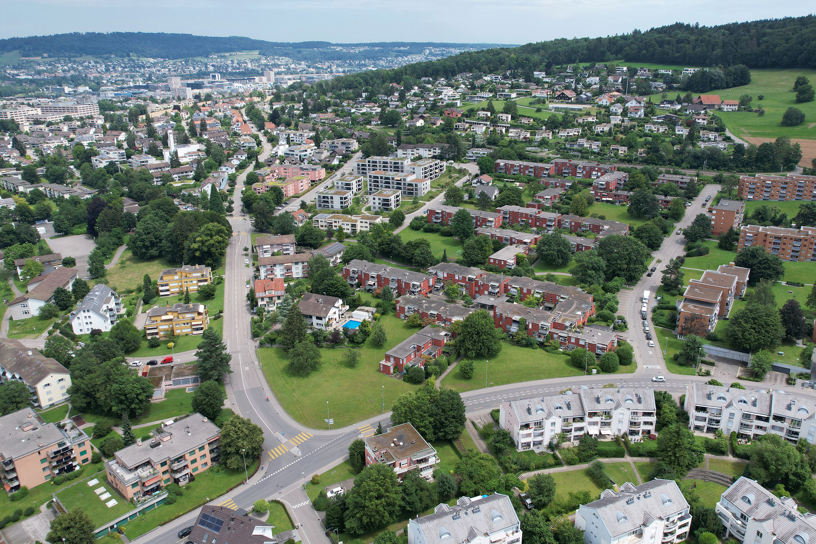 HILDEBRAND Siedlung Fadmatt Vorher Nacher