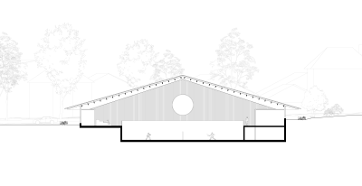 HILDEBRAND Sporthallen Sonnenhof Querschnitt